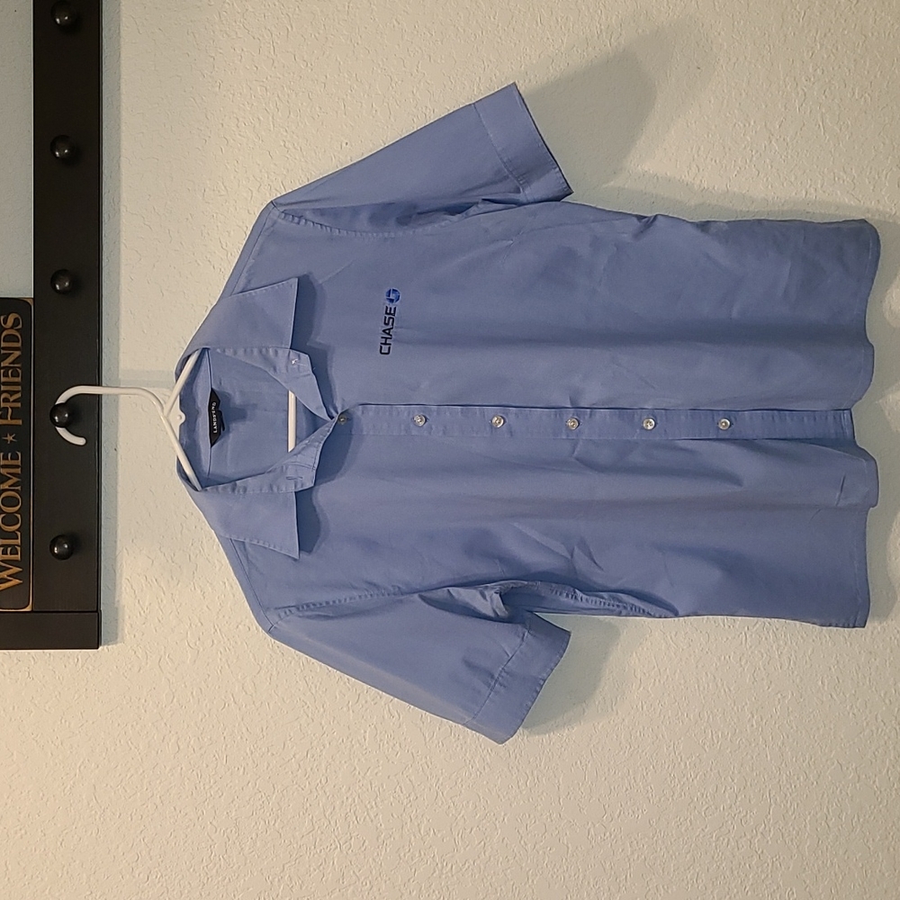 Chase Bank Lands' End short sleeve shirt